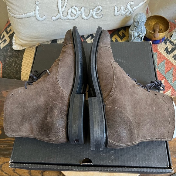 FRYE Cap Toe Lace Up Boots Burnished Brown Men’s US8.5D - Picture 11 of 17